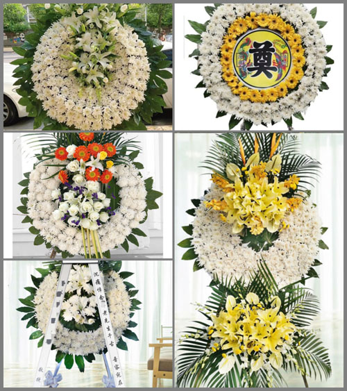 山西长治沁县郭村镇上湾村花圈速递